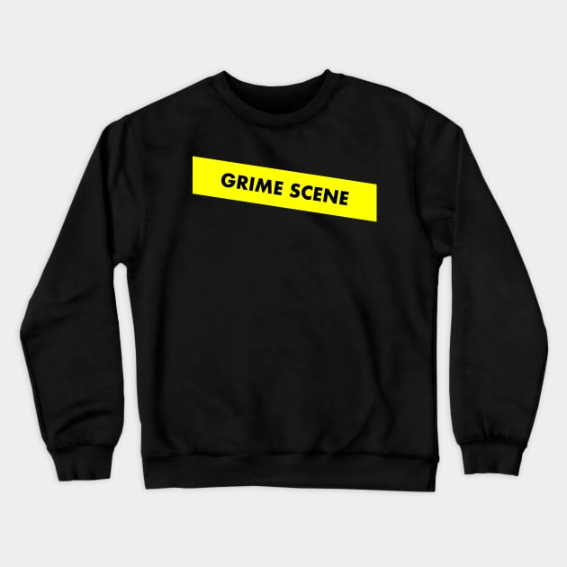 Grime Scene - Do Not Cross Tape Crewneck Sweatshirt by lukassfr